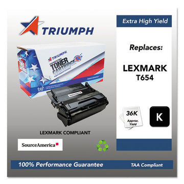 Triumph™ 751000nsh1064 Remanufactured T654x41g Extra High-yield Toner, 36,000 Page-yield, Black freeshipping - TVN Wholesale